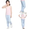 Leggings d'enfants printemps d'été garçons filles anti-moustique pantalon bonbon couleur coton pantalon pantalon pantalon bébé pyjama vêtements