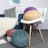 Nordic Japanese-Style Round Home Pumpkin Cushion Cushion Pillow Home Decoration Car Soft Sofa Cushion Solid Color Futon