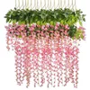 12PC / Wisteria False Silk Wreath Arch Wedding DIY Familj Garden Office Party Decoration Pendant Wall Decoration 211108