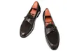 المتسكعون أحذية الرجال اليدوية بلون pu مخيط من جلد الغزال جولة رئيس هوك مجموعة أزياء مريحة الأعمال 6KF582