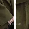 Loose Winter Plus Size Fashion Women Casual Warm Oversize Long Trench Coat Solid Woolen Coat Wool Coat Woman's Womens 220107