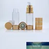 Lege 15 ml essence sample airless fles goud navulbare make-up verpakking cap met snijlijn draagbare emulsie airless fles fabriek prijs expert ontwerp