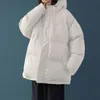 여성용 파카 겨울 자켓 여성 자주색 솔리드 코튼 패딩 빵 짧은 하라주쿠 대학 스타일 따뜻한 Streetwear 패션 버블 코트