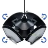 Zonne-aangedreven hanglampen Buiten schuurlamp met afstandsbediening 4 blad LED wandlamp voor garage tent corridor