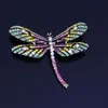 Szpilki, Broszki Emalia Rhinestone Broszka Moda Dragonfly Sweter Płaszcz Lapel Pin Scarf Klamry Akcesoria Odzieżowe Prezenty