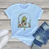 Cute Frog shirt women clothing summer cartoon Cottagecore tops cotton Funny aesthetic shirts unisex Short Sleeve tee men 210720