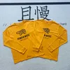 langarm gelb t-shirt