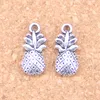 80st antika silverpläterade bronspläterade dubbelsidiga ananas charms hänge diy halsband armband armband fynd 19 9mm228e