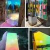 40 x 300 cm one way mirror Reflective Solar Film,Rainbow Privacy Self-Adhesive Window Tint for Home and Office Heat Control 210317