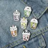 Cartoon broche cub bubble thee modellering broches mooie originaliteit lak badge accessoires 2zb y2