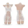 Ropa étnica Mujeres Conjunto de lencería sexy Mini vestido chino Qipao Cheongsam Uniforme Vestidos de fiesta tradicionales Tentación porno Discoteca Costu