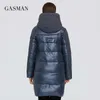 Gasman Mode Märke Tjock Vinterjacka Kvinnors Down Parka Coat Kvinnor Kvinnor Kvalitet Hooded Mid-Length Warm Coats 007 210819