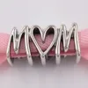 925 Ayar Gümüş Sadece Takı Yapımı tarafından Pandora Aşk Anne DIY Charm Boncuklu Bilezikler Yıldönümü Hediyeler Karısı Kadınlar için Zincir Boncuk Katmanlı Kolye Bileklik Kolye