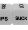 2 PCS/Pair 16MM Acrylic Dice Gaming Erotic Dice Toy Couple Novelty Love Funny gift Leisure Sports 162 X2