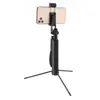 Portable Integrated Selfie Stick Tripod Live Stabilizer med justerbar Fill Light Mobile Phone Bracket Remote