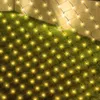 Struny Solar Siatka Siatki Światła Sznurek 3X2M 204 LED Outdoor Choinki Bush Garland Light Dla Zasłony Party Wall Wall Fairy