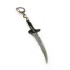 أفلام مفاتيح الأفلام Alita Battle Angel Necklace Swords Swords Pendant Men Key Chain Jewelry Kids Gifts255t