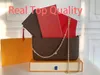 حقائب مصممي Luxurys حقيبة اليد محفظة 3pcs مجموعة نساء حقيبة Crossbody Presger Messenger Handbags Real Leather with Box 61276321B