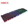 IMICE AK-700 USB-skrivbord Retro Punk Bakgrundsbelysning Tangentbord Suspenderat Vattentät KeyCap Smal Kant ABS Luminous Gaming Keyboard