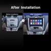 2 Din bil DVD 9 tum Android 10.0 Player DSP GPS-navigering Touchscreen Quad-Core Radio för 2004-2011 Ford Focus EXI på