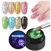 Glänsande glitter Nail Gel 5ml Polsk ljusa diamanthybridlacker för manikyr Nail Art Gels