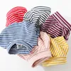 Spring Autumn Winter 2-10 Years Children's Cotton High Neck Long Sleeve Basic Turtleneck Striped T-Shirt For Kids Baby Boy 210529