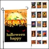 Banner Festive Supplies Home & Gardenfunny Double-Sided 3D Printed Garden Flag Halloween Party Flags Hanging House Decoration Hwf8313 Drop D
