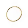 Edelstahl-Armreif, klassisch, rund, goldfarben, 3 mm, einzelner Kreis, schlichter Stil, geschlossener dünner Draht, Armreifen für Frauen