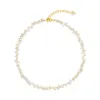 Perlen Schlüsselbein Halskette Frauen Unregelmäßige Perle Kette Choker Halskette Korea Stil Perlen Halsketten Mode Schmuck