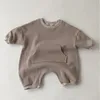 Yenidoğan Giyim Tulum Sonbahar Kış Pamuk Bebek Tulum Kızlar Bebek Bebek Tulum Kostüm Bebek Erkek Giysileri için 210226