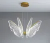 Nueva mariposa lámpara de araña moderna minimalista creativo comedor sala de estar dormitorio led del niño decorativo inteligente