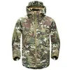 Mannen Hooded Waterdichte Tactische Fleece Jassen Soft Shell Militaire Camouflage Winter Warm Army Multicam Bovenkleding Jas