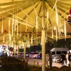 Weihnachtsdekorationen Jahr 30/50 cm LED Meteorschauer Girlande Dekoration Lichterkette Solarlicht Outdoor Weihnachten Straße Navidad