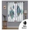 2021 European Style Window Curtain geometry 3D Living Room Bedroom Blackout Curtains Modern Fashion Hotel Office Curtain Decoration