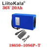 Liitokala 18650 36V 20Ahホットセル製品e-bikeバッテリーパック1000Wスクーターバッテリー30A BMS + 42V2A充電器