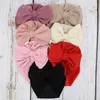 Младенец Faux Cashmere Turban Hat для девочек Симпатичные Спандекс Летные шапочки Шапки Baby Head Wraps Подарки Подарки Принадлежности для волос Аксессуары