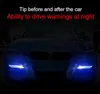 Auto Carbon Fiber Warnings Stickers Film Front Bumper Mistlamp Modified Reflecterende Veiligheid Decals Voor Auto Truck Racing Motorfiets Decoratie Scratch Sticker