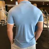 Running Jerseys Summer Men T-shirt Gym Training Fitness Bodybuilding Casual Sport Top Quality Elastic Short Sleeve Male Tops Tees