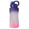 Drinkware Sport-Wasserflasche, Bounce-Abdeckung mit Strohhalmgriff, 2000 ml, 3800 ml, großes Fassungsvermögen, Outdoor-Wasserflasche, Wasserbehälter 211013