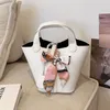 High Sense Small Bag Women's Summer New Fashion Style Messenger mångsidig Portable Bucket Purse Black Friday