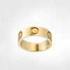 Love Screw Ring mens Band Rings 3 Diamonds 2021 designer luxury jewelry women Titanium steel Alloy Gold-Plated Craft Gold Silver Rose Never fade Not allergic
