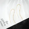 Dangle & Chandelier Jaeeyin 2021 Fashion Trendy Ear Wire Gold Color Hammered Surface Minimalist Twist Earrings Gift Women Girls Arrivals