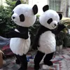 Costume della mascotte del grande panda di Halloween Personaggio a tema animale dei cartoni animati di alta qualità Costumi di fantasia per feste di carnevale di Natale Vestito per adulti