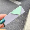 Snoepkleur Rechthoekige Haarspeld Triangle Badge Barrettes Simple Leuke Letter Gedrukt Hoofdtooi Everyday Casual Hair Clips