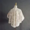 Lindar jackor spets bröllopsklänning sjal rund nacke plus storlek brudrask matt