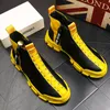 High Men 's 2020 New Fashion Designer Tops 지퍼 캐주얼 플랫 플랫폼 플랫폼 부츠 발목 부츠 스케이트 보드 신발 Zapatos Hombre B2 425