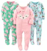 Kinder-Fleece-Junge-Mädchen-Siam-Strampler mit Füßen Siam-Kleidung Harbin warme Pyjamas Frühling und Herbst 210315