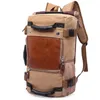 KAKA Vintage Canvas Travel Backpack الرجال النساء سعة كبيرة الأمتعة حقائب كتف حقائب الظهر الذكور حقيبة ظهر مقاومة للماء حزمة 210929