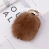 2020 Genuine Mink Fur Small Claws Plush Bunny Wolf Claw Ladies Bag Car Keychain Pendant