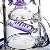 Due stili Viola Narghilè Fab Egg Shisha Vetro Bong d'acqua Recyler Dab Rigs Heady Waterpipes Bubbler Smoking Bong 14,4 mm